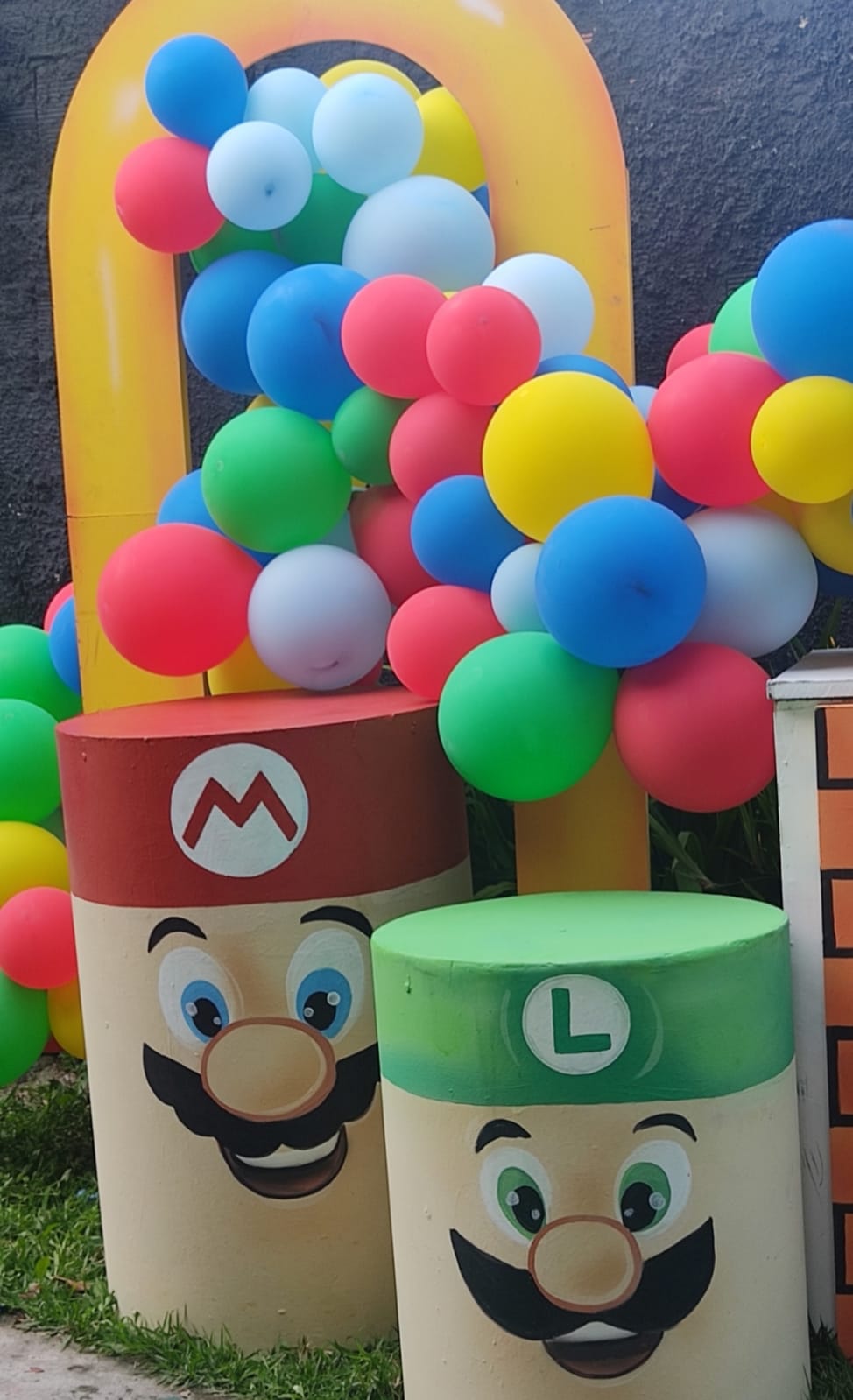 ALUGUEL Decoração Super Mário Bros - Pegue e Monte